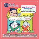 do and don'ts domestic helpers employers employment agencies labour department fair agency